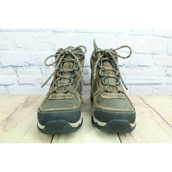 LL Bean Model 4 Brown Suede Waterproof Trail Hiking Boots Insulated Size 7 M - Picture 4 of 9